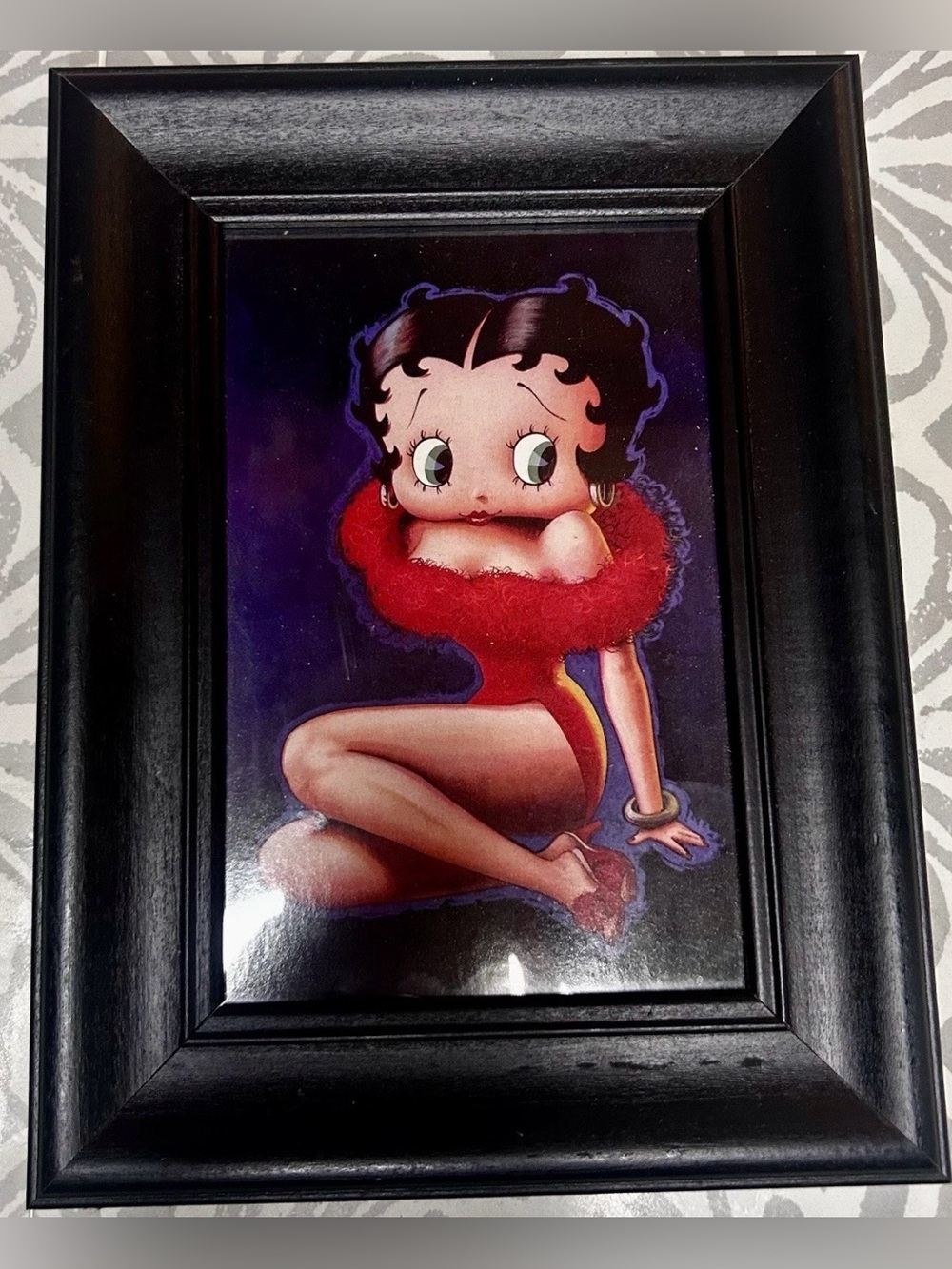 Vintage Classic San Francisco Betty Boop Lady in Red Postcard Unposted